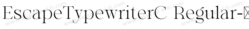 EscapeTypewriterC Regular字体转换